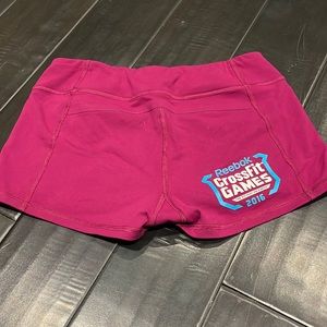 Reebok Cross fit games plum booty shorts